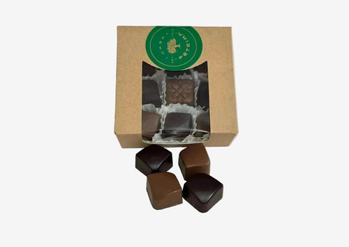 Chocolates de azeite com flor de sal